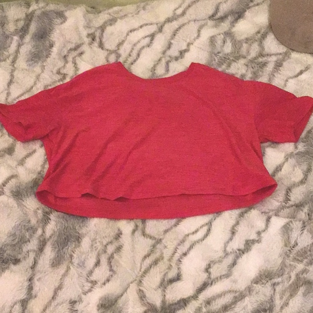 Pink crop top